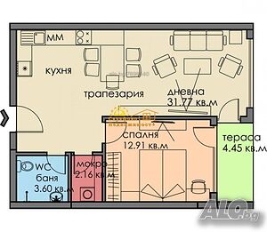 Продажба 2-стаен гр. Бургас - Сарафово 74m²