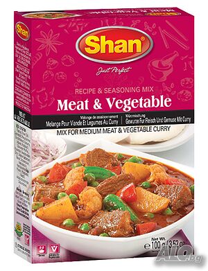 Shan Meat and Vegetable Curry Mix / Шан Микс подправки за къри с месо и зеленчуци 100гр