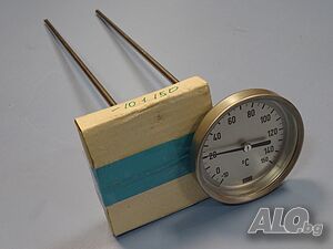 биметален термометър Wika thermometer ф100mm, -10/+150°C, L-500mm