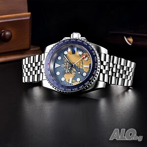 PAGANI DESIGN автоматичен часовник с Японски механизъм SEIKO NH34 GMT, стъкло сапфир, водоустойчив