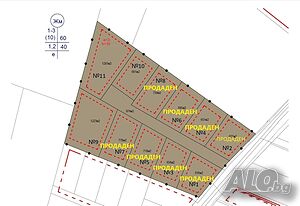 1181. Парцел №11 - 1293м2 за жилищно застрояване в квартал Младежки Хълм, Хасково.