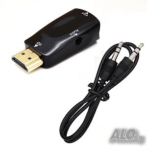 Адаптер HDMI към VGA, Full HD с аудио изход