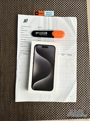 Нов!!! 24М Гар / ЛИзинг / IPhone 15 Pro / 128Gb / Black Titanium