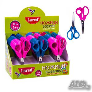 4497 Ученическа ножичка със заоблен връх Lared Soft, 14 cm