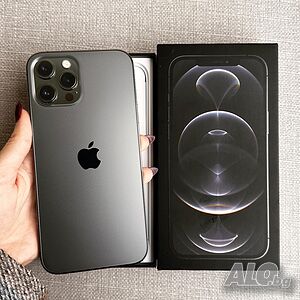 100% батерия! 256гб! iPhone 12 Pro Max Лизинг от 48лв/м Graphite графит