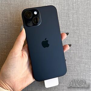 НОВ! iPhone 15 128gb лизинг от 60лв/м Black черен -Гаранция изплащане!