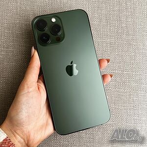 100% Бат. ❗️НОВ❗️ iPhone 13 Pro Max ❗️лизинг от 54лв/м/ 128гб alpine green зелен