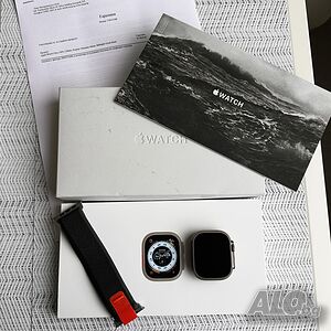 НОВ❗️24МЕС ГАРАНЦИЯ❗️ Apple Watch ULTRA Лизинг от 46лв/м ❗️ 49mm ❗️ изплащане ❗️ titanium