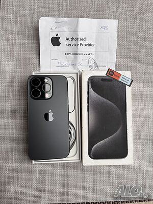 ❗️24м ГАРАНЦИЯ❗️iPhone 15 Pro ❗️Лизинг от 62л/м ❗️ Black Titanium ❗️ 128Gb ❗️черен