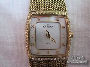 SKAGEN DENMARK дамски марков датски кварцов часовник.