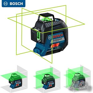 Лазарен нивилир Bosch GLL 3-60 XG, Зелени линии