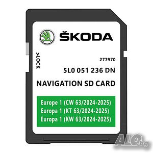 2025 SKODA SD card картa навигация ъпдейт Superb Octavia Rapid