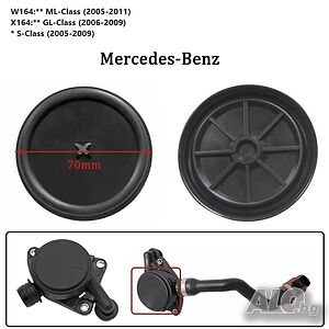 Мембрана за сепаратор на масло за картерни газове за Mercedes 6420102091 W164 W221 W219