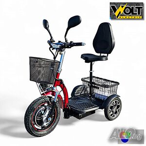 Електрическа триколка Volt Electric A3 Traffic PRO LED 750W, дисплей, крачна спирачка, LED светлини | Електрически скутери/тротинетки, голф колички | Хасково