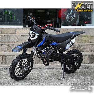 Детски бензинов кросов мотор, 50cc, DIRT BIKE, двутактов двигател