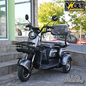 Електрическа триколка Bullmax C2 MAX с 5 батерии, 3 места, крачна спирачка, 1500W/60V/20Ah | Електрически скутери/тротинетки, голф колички | Хасково