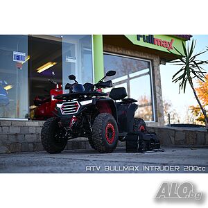 ATV BULLMAX INTRUDER 200cc, лебедка, теглич, подгрев на ръкохватките, RED CAMOUFLAGE