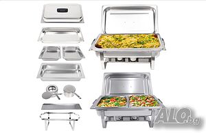 Комплект съдове за бен мари,Valgus 9L, Chafing Dish Бюфет Chafer Set