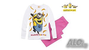 Нова цена! Детска пижама д. р. Minions за 6, 8 и 10 г. за момиче