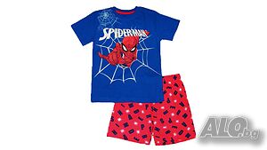 Детска пижама Spiderman к. р. за 4, 5, 6, 7, 8 и 9 г. - М1-2