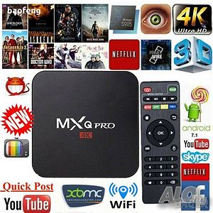 Нов TV box MXQ PRO4 ядрен 2ghz модел 2020 Android 9.0 4K 3D 2gb ram 16gb Памет