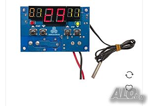 Терморегулатор 12 VDC, изход реле 250 VAC 5A NO, -50 до +110° C,NTC10K -термоконтролер термостат