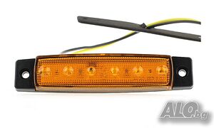 Диоден габарит с 6 LED диода - 24V -червен, жълт и бял