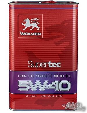 Моторно масло WOLVER Supertec 5W40, 4л