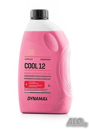 Червен Антифриз, DYNAMAX COOL ULTRA G12, Концентрат, 1л