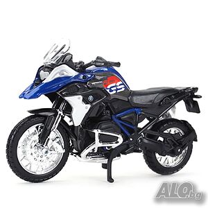 BMW R 1200 GS 2017 графит/синьо 1:18 Maisto - мащабен модел на мотоциклети