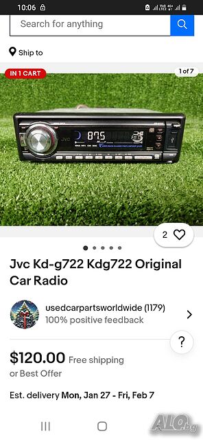 Радиокасетофон jvc 4×50