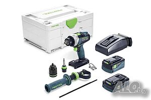 ПРОМО: Акумулаторен винтовърт Festool QUADRIVE TDC 18/4 5,0/4,0 I-Plus