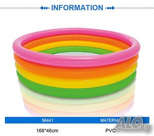 Превърнете лятото в цветен празник с нашия детски многоцветен надуваем басейн