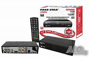 Комбиниран цифров HD приемник за Кабелна, Ефирна, IPTV телевизии-Paco Star CT6012