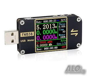 Професионален USB тестер FNIRSI FNB38. Българско упътване