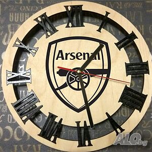 Гравиран стенен часовник „Arsenal“