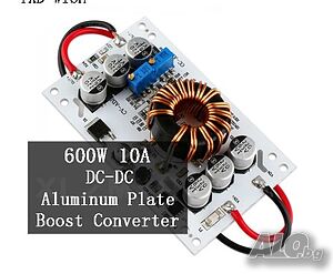 10A 600W преобразувател на прав ток от DC 12-48V на DC 12-60V