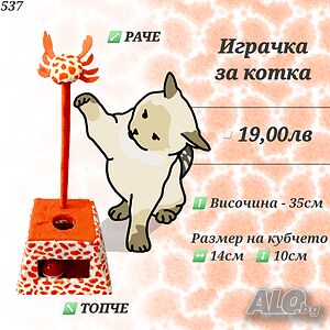 Играчка за котка. Котешки играчки. Драскало за котка