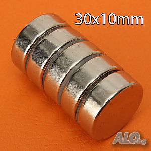 30x10mm неодимов МАГНИТ N52, Neodymium magnet NdFeB magnit neodimov