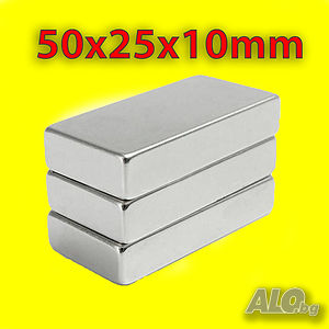 50x25x10mm МАГНИТ-40кг. неодимов N52, Neodymium magnet NdFeB magnit