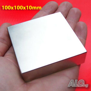 100x100x10mm МАГНИТ-470кг. неодимов N52, magnit, пилети