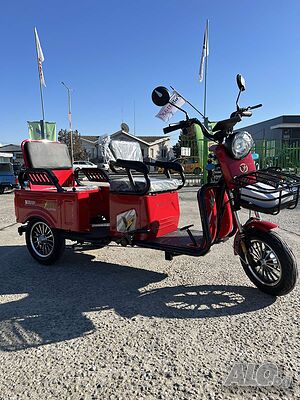 Двуместна CARGO Електрическа Триколка VOLT Electric CARGO 1500W