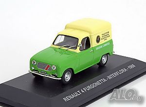 Renault 4 FURGONETTA ”INTERFLORA” 1966 - мащаб 1:43 на IXO/Altaya модела е нов в PVC дисплей-кейс