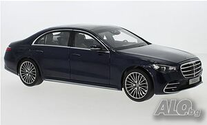 Mercedes-Benz S-Class sedan AMG 2021 W223 - мащаб 1:18 на NOREV модела е нов в кутия