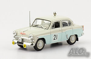 МОСКВИЧ 403 рали ”Монте-Карло” 1965 - мащаб 1:43 на DeAgostini Моделът е нов в блистер