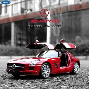 Mercedes-Benz SLS AMG - мащаб 1:24 на Welly моделът е нов в кутия