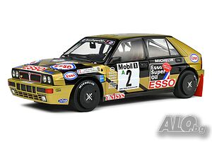 Lancia Delta HF INTEGRALE n2 ADAC Rally Deutschland 1989 - мащаб 1:18 Solido моделът е нов в кутия