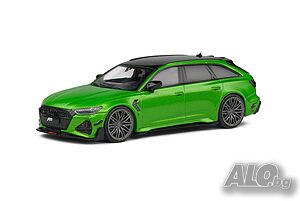 Audi Abt RS6-R Avant Kombi 2022 - мащаб 1:43 на Solido моделът е нов в PVC дисплей-кейс