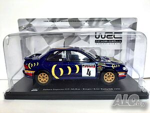 Subaru Impreza 555 McRae-Ringer RAC Rally 1995 - мащаб 1:43 на IXO/Altaya моделът е нов в блистер