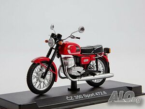 CZ-350/472.6 Sport мотор 1975 - мащаб 1:24 на Наши мотоцикли моделът е нов в блистер